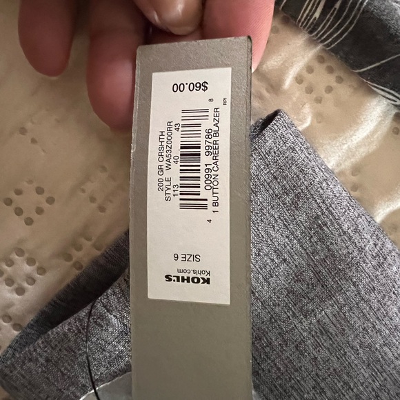 APT 9 Gray Blazer NWT - Picture 6 of 6